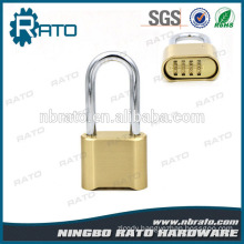 Factory Price Zinc Plated Finish Long Chrome Shackle Magnetic Golden Padlock